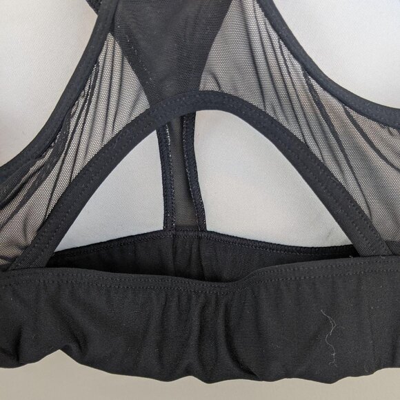 Victoria's Secret PINK black multicolored geo print ultimate sports bra small - Picture 6 of 9